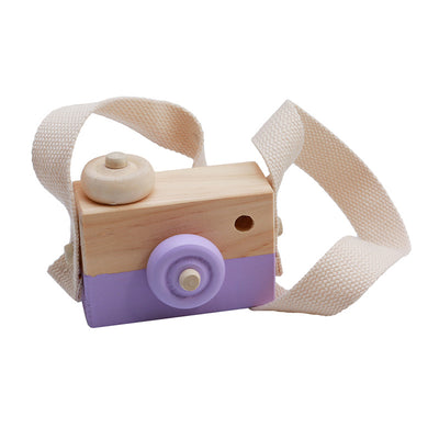 Cute Wooden Camera Toys Baby Kid Hanging Photography Prop Decoration Educational Outdoor Activity Toy Children's Day Happy Gift