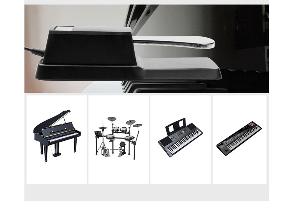 Universal sustain pedal for electronic piano and electric piano