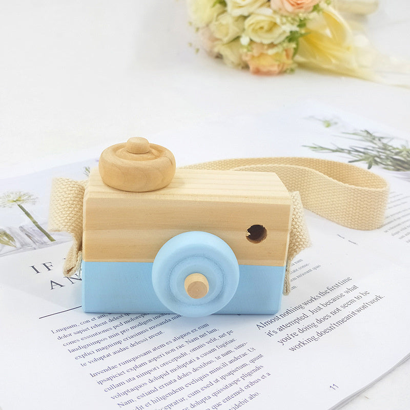 Cute Wooden Camera Toys Baby Kid Hanging Photography Prop Decoration Educational Outdoor Activity Toy Children's Day Happy Gift