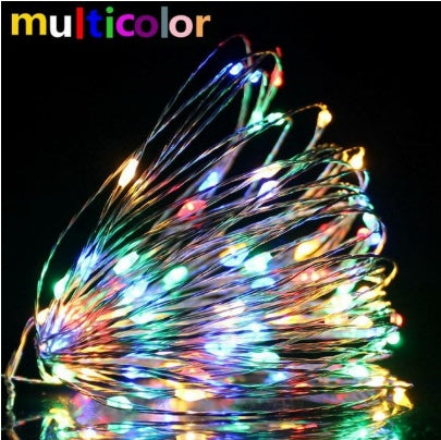 1-10M Led String Light Copper Wire Holiday Lighting Fairy Light Garland Battery Operation For Christmas Tree Wedding Party Decor