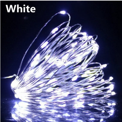 1-10M Led String Light Copper Wire Holiday Lighting Fairy Light Garland Battery Operation For Christmas Tree Wedding Party Decor