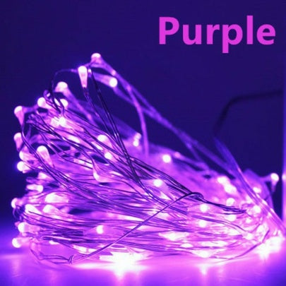 1-10M Led String Light Copper Wire Holiday Lighting Fairy Light Garland Battery Operation For Christmas Tree Wedding Party Decor