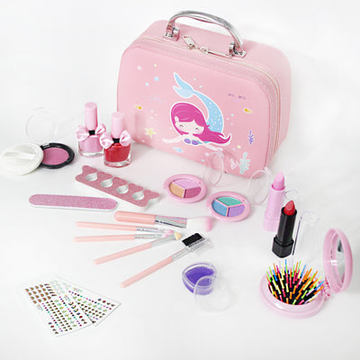 Pink Girl Accessories Cosmetics Toiletry Toy Set