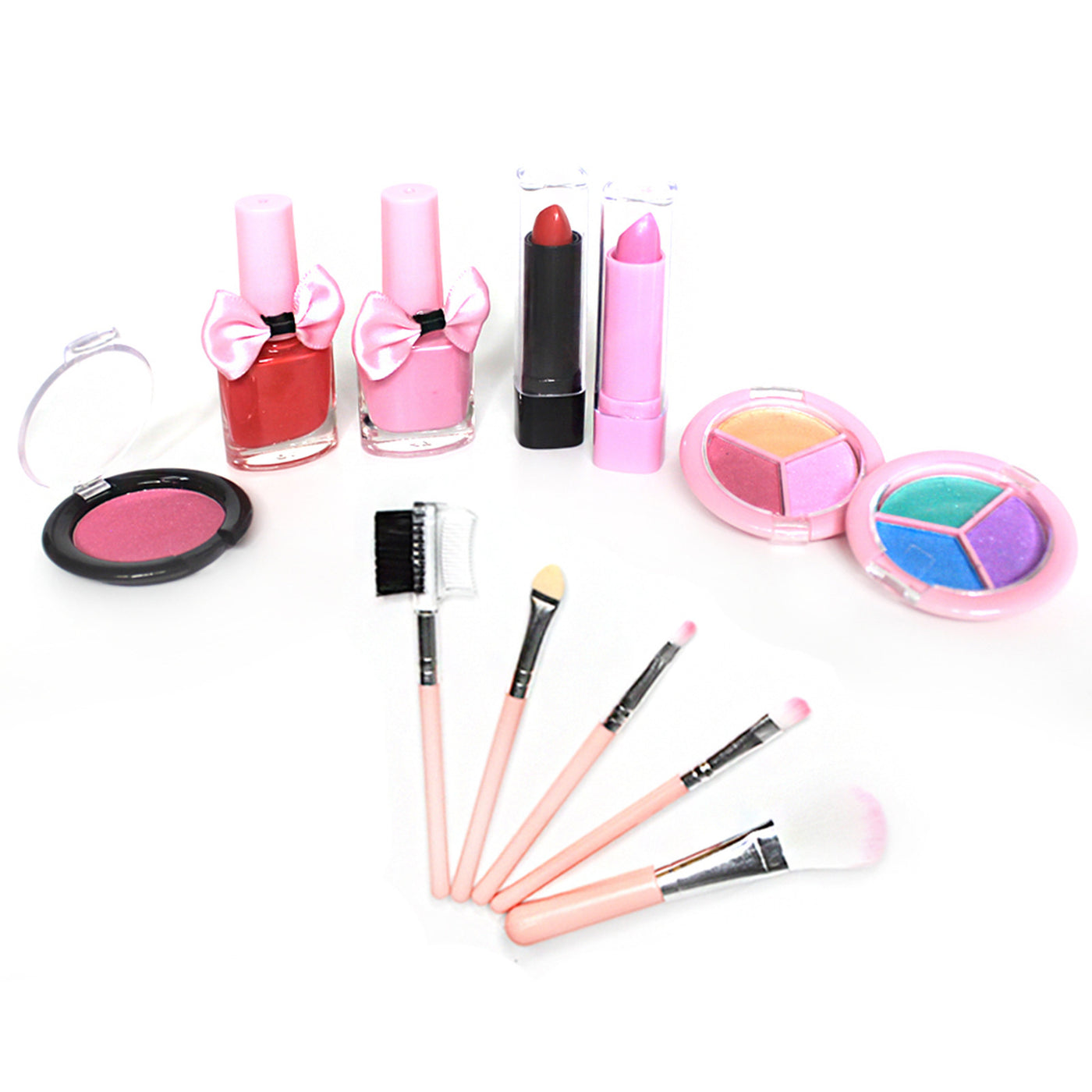 Pink Girl Accessories Cosmetics Toiletry Toy Set