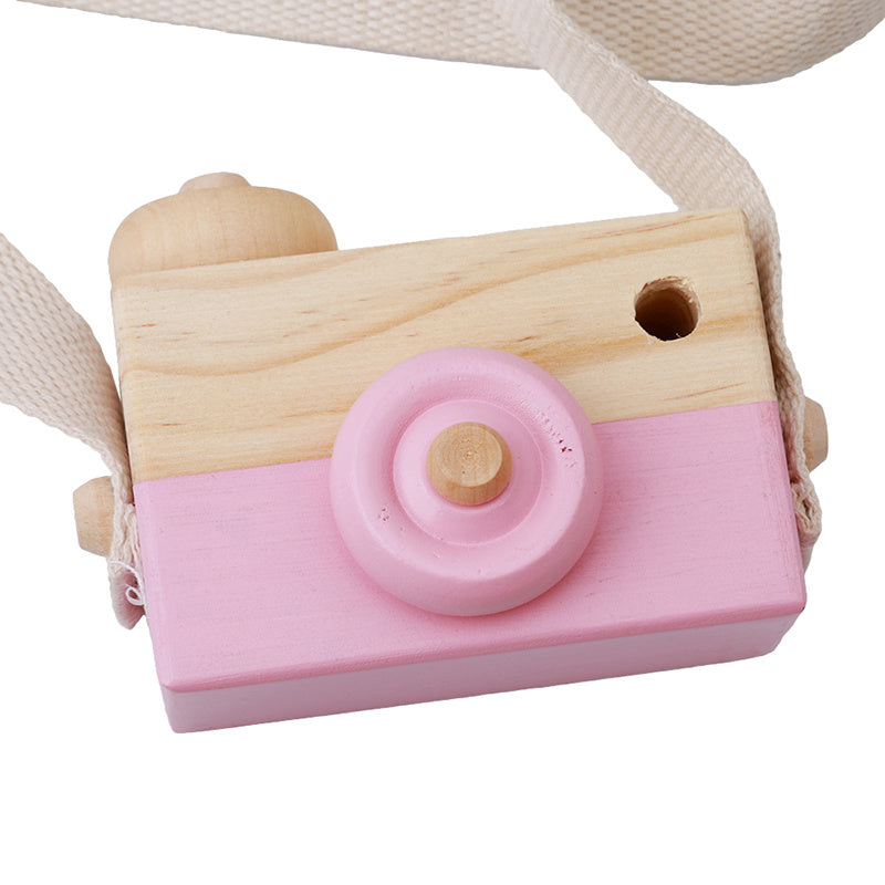 Cute Wooden Camera Toys Baby Kid Hanging Photography Prop Decoration Educational Outdoor Activity Toy Children's Day Happy Gift