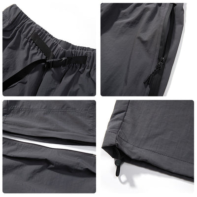 Men's Spring And Summer Wear Pleated Straight Outdoor Sports Casual Pants