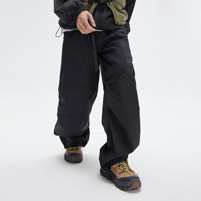 Men's Spring And Summer Wear Pleated Straight Outdoor Sports Casual Pants