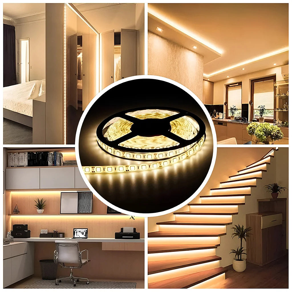 Led Tape Roll 5m 300 Leds Silicone Lighting Decoration