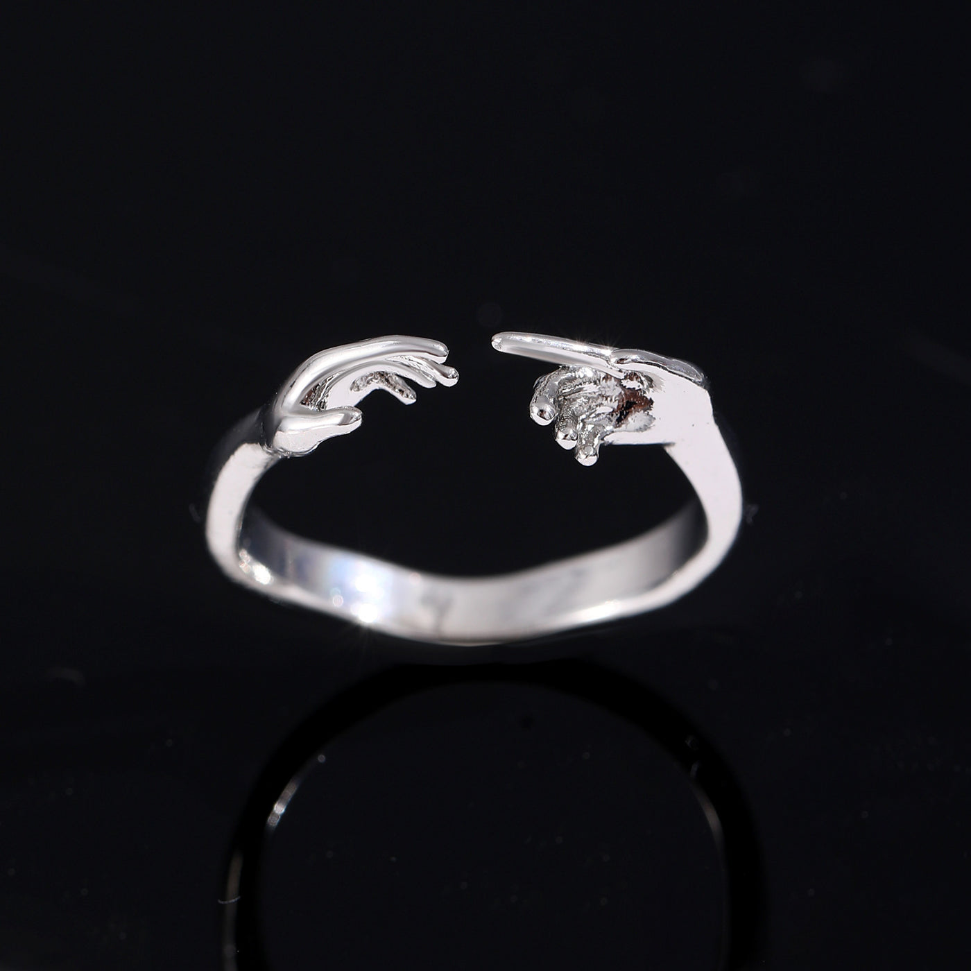 Opening Adjustable Two-hand Rings Fashion Personality Ring For Valentine's Day Jewelry