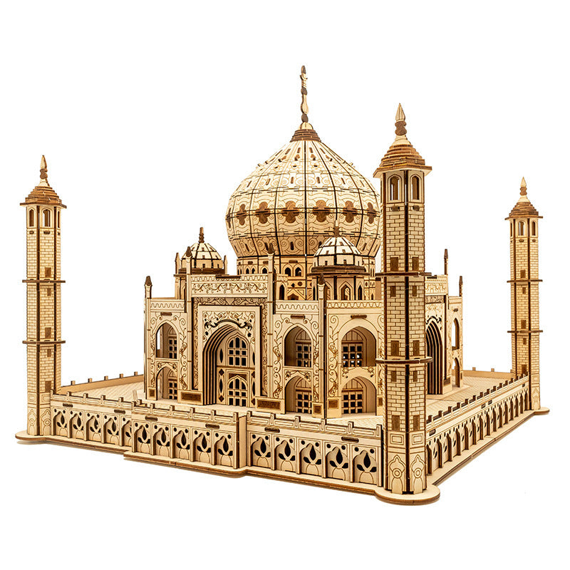 Wooden Assembly Models With Lighting Toys Upscale Decoration