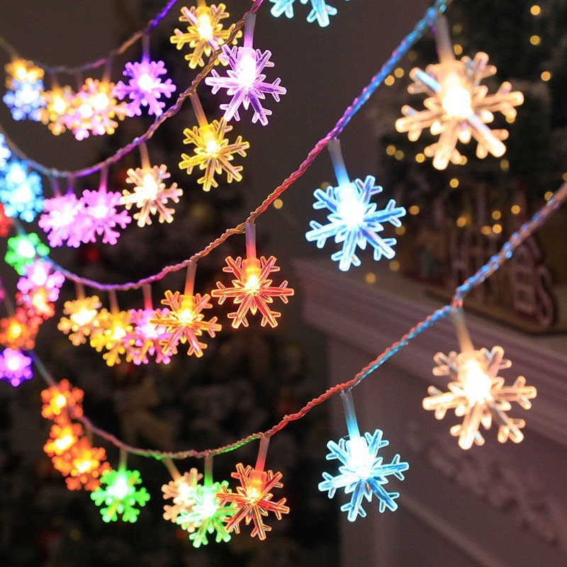 Room Decoration LED Snowflake Lighting Chain