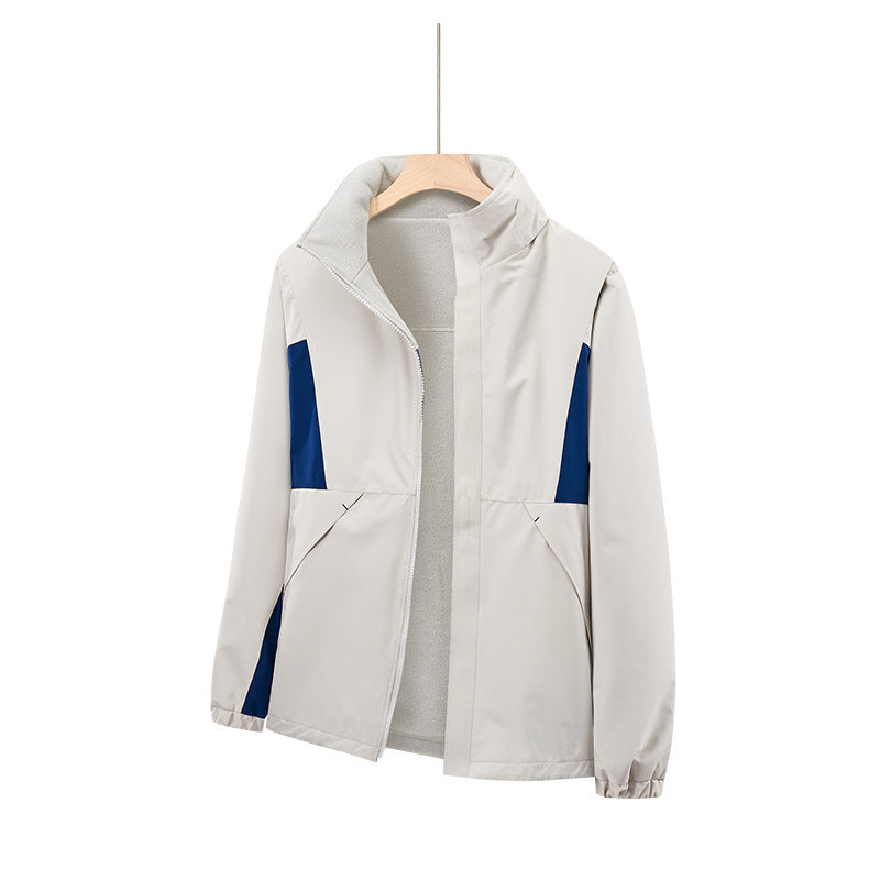 Outdoor Shell Jacket Fashionable Two-sided Wear Windproof And Warm Fashion Casual Jacket