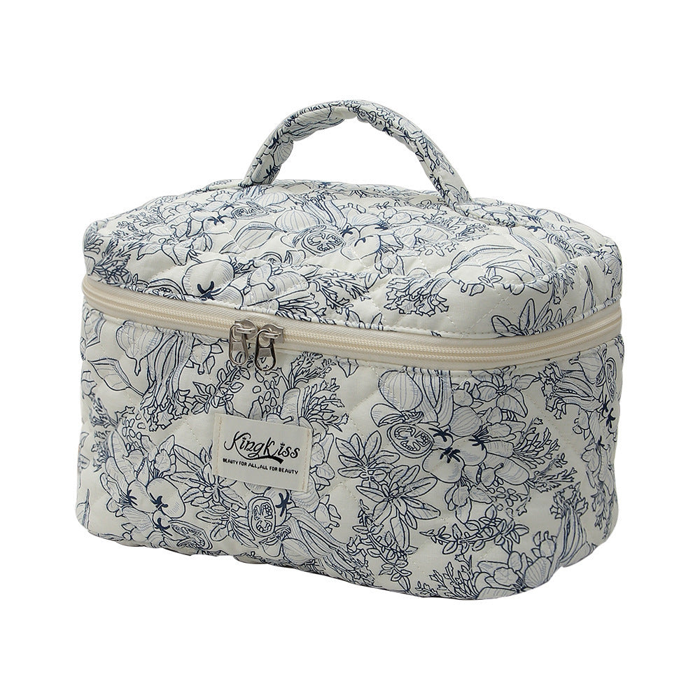 Cotton Cosmetic Bag Portable Toiletry Storage