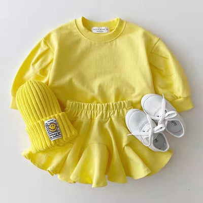 Fashionable Clothing Suit Baby Leisure Children's Clothing Candy Color