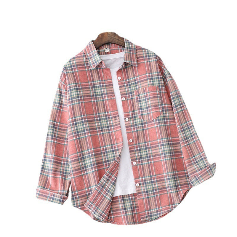 Plaid Shirt Women's Design Sense Niche Outdoor Wear