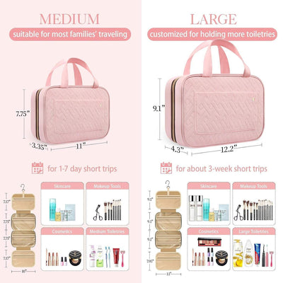 Travel Toiletry Bag Portable Cosmetic Bag With Hook