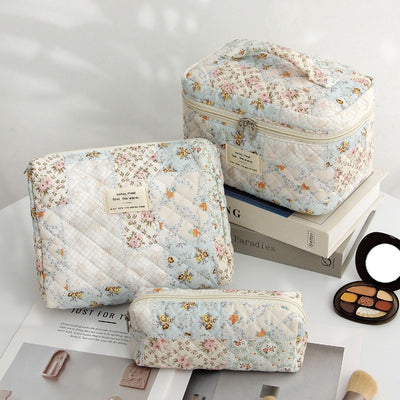 Cotton Cosmetic Bag Portable Toiletry Storage