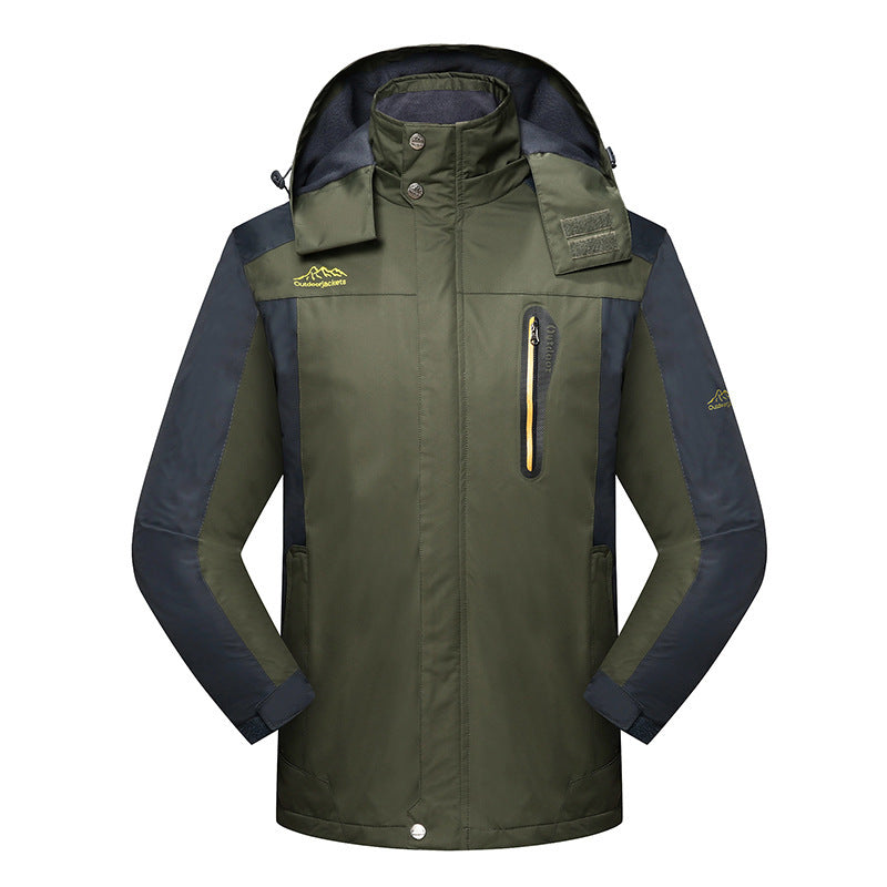 Fashion Shell Jacket Outdoor Wear-resistant Men's Polyester Coat