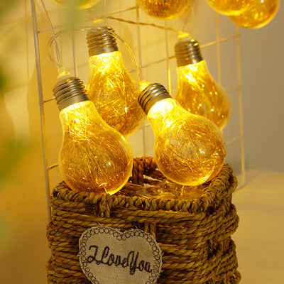 LED Copper Wire Bulb Retro Golden Decoration Lighting Chain